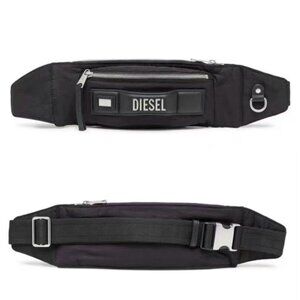NWT Diesel Logo-Lettering Belt Bag - Black